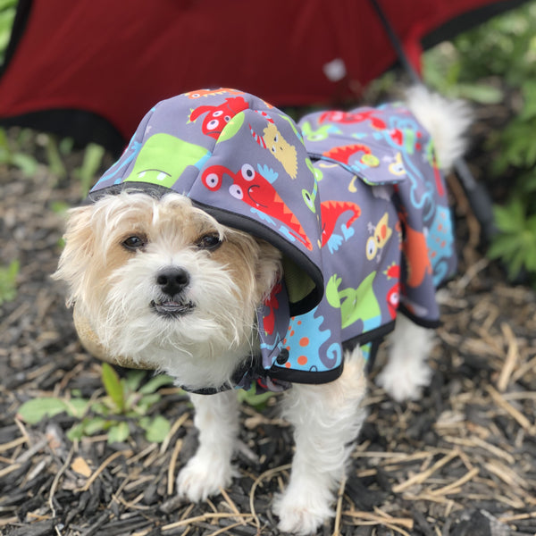 Monsters Raincoat - Water Resistant - Ruff Stitched