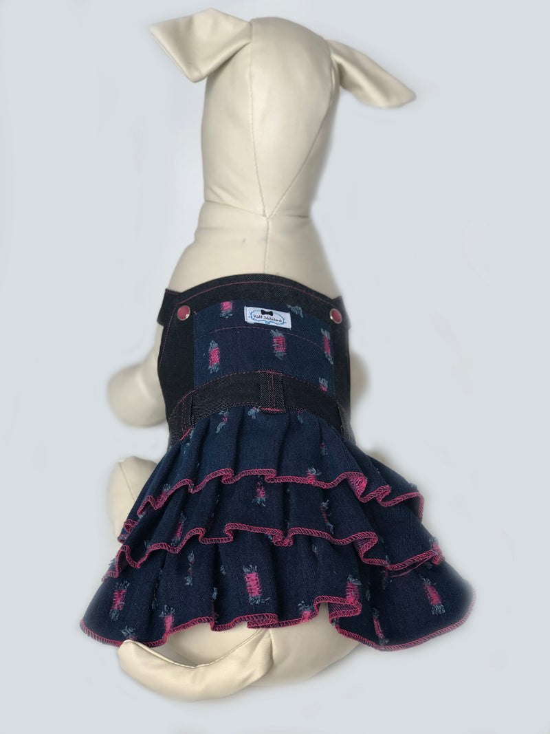 Puperall Dress - Distressed Pink - Ruff Stitched