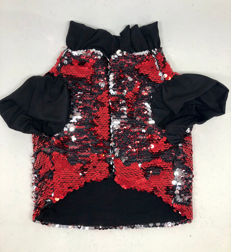 Flip Sequin - Red & Silver Jacket - Ruff Stitched