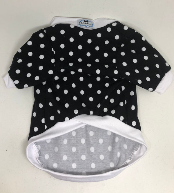 T-Shirt - White Polka Dot - Ruff Stitched