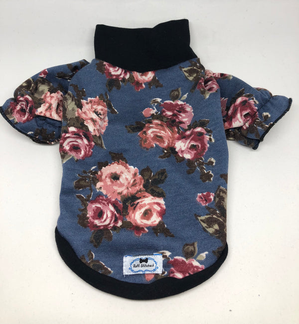 Victorian Floral T-Shirt - Pink Roses - Ruff Stitched