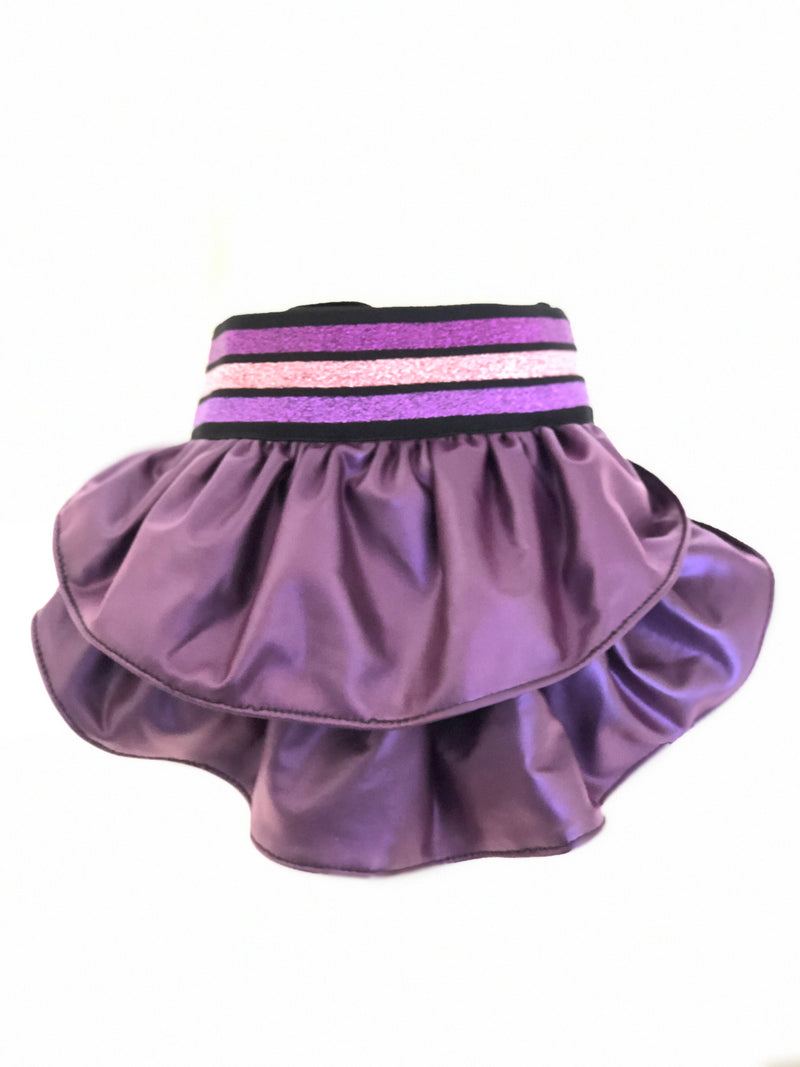 Faux Leather - Electric Purple Skirt - Ruff Stitched