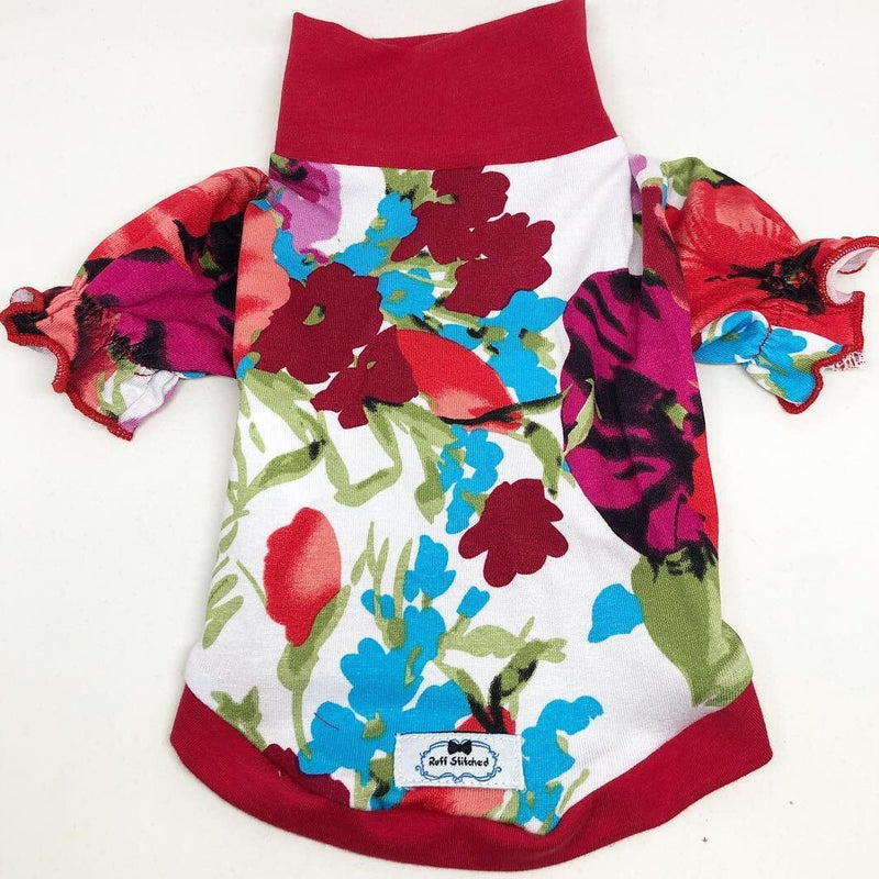 Victorian Floral T-Shirt - Poppy Field - Ruff Stitched